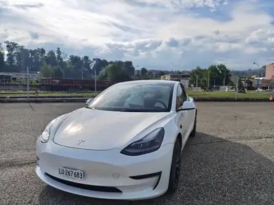 Tesla Model 3 Performance — Électrique haute performance, 58 000 km seulement — side view