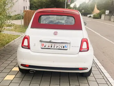 FIAT 500 1.0 Hybrid Swiss Edition Cabriolet — Décapotable écologique et urbaine — rear view
