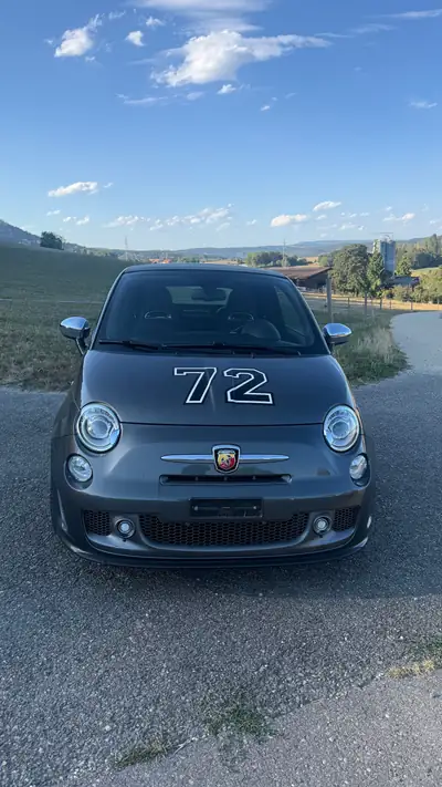 Fiat 595 Abarth Turismo — Cabriolet sportif 160 ch, 137'000 km, sans accident — Heckansicht