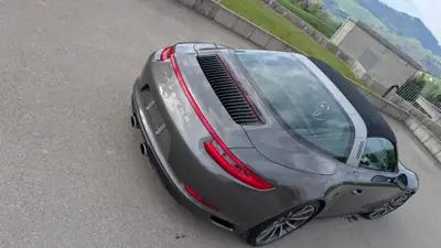 Porsche 911 Targa 4S PDK — Cabriolet de prestige, 420 ch, sans sinistre — arrière