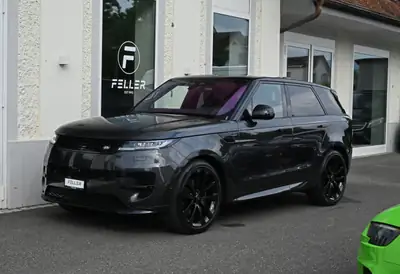 Range Rover Sport D300 MHEV 2023 — SUV premium hybride diesel, 29'000 km, Black Package — vue extérieure