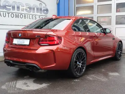 BMW M2 Competition Drivelogic — Coupé sportif 410 ch, orange métallisé — tableau de bord