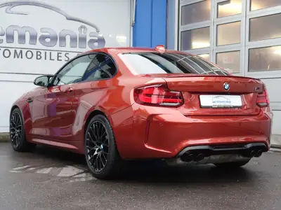 BMW M2 Competition Drivelogic — Coupé sportif 410 ch, orange métallisé — intérieur