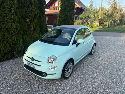Fiat 500 0.9 TwinAir 105 Lounge — Cabriolet vintage, excellent état, neuve MFK — Außenansicht