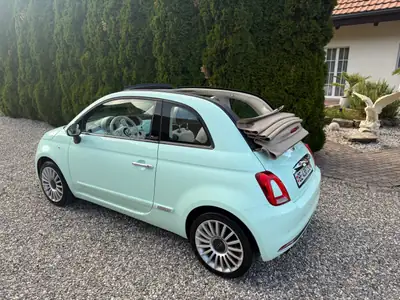 Fiat 500 0.9 TwinAir 105 Lounge — Cabriolet vintage, excellent état, neuve MFK — Seitenansicht