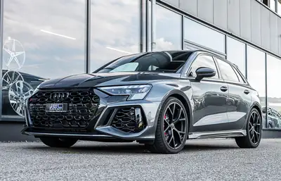 Audi RS3 Sportback 2.5 TSI Quattro — Pack Carbone, 400 ch, peu kilométré — côté
