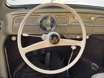 VW Käfer 1958 — Coccinelle mythique expertisée, état d'origine impeccable — Miniature 9