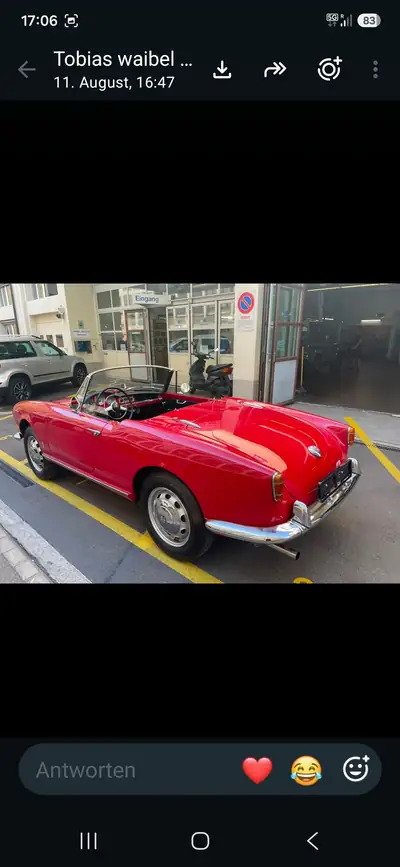 Alfa Romeo Giulietta Spider Veloce 750F 1957 — Chef-d'œuvre cabriolet de légende — Seitenansicht
