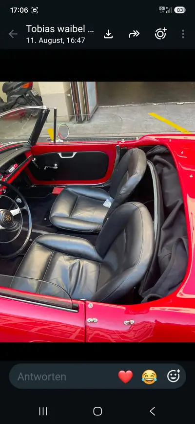 Alfa Romeo Giulietta Spider Veloce 750F 1957 — Chef-d'œuvre cabriolet de légende — Innenraum