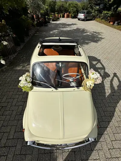 FIAT 500 Nuova 1968 — Cabriolet vintage mythique, 44'000 km d'histoire — Innenraum