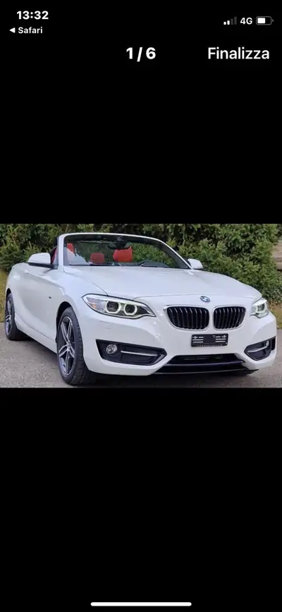 BMW 220d Cabriolet — Élégance décapotable, diesel économe et fiable — dettaglio