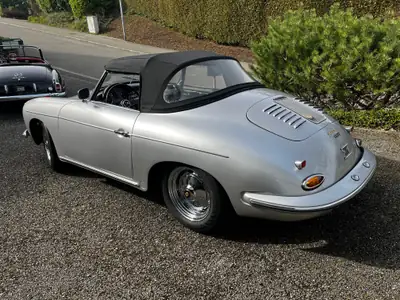 Porsche 356 B Roadster 1600 Super 1960 — Légende cabriolet, 59'000 km authentiques — fianco