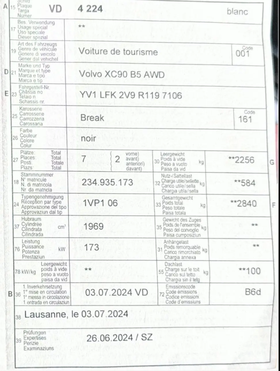 Volvo XC90 2024 occasion Lausanne — 1