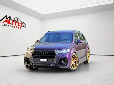 Audi SQ7 4.0 TDI — SUV 7 places performant, bodykit ABT, finition violette exclusive — vista esterna