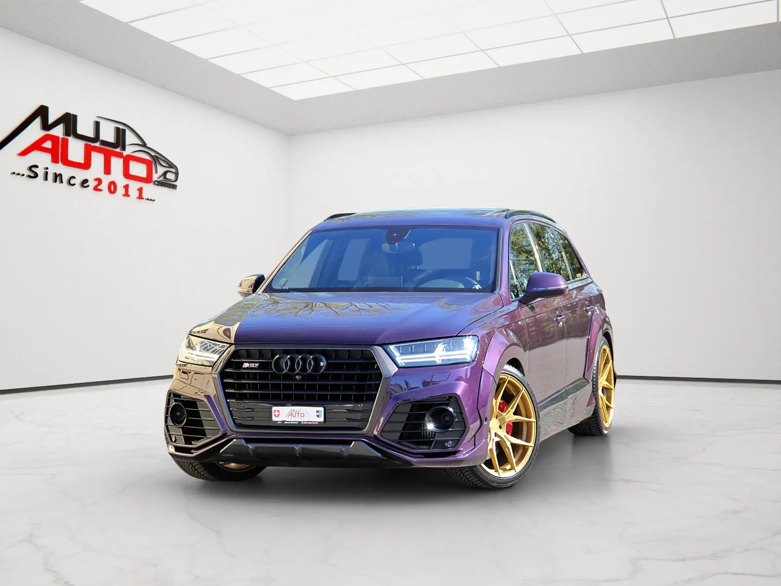 Audi SQ7 4.0 TDI — SUV 7 places performant, bodykit ABT, finition violette exclusive