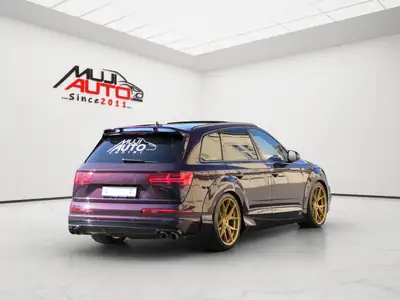 Audi SQ7 4.0 TDI — SUV 7 places performant, bodykit ABT, finition violette exclusive — cruscotto