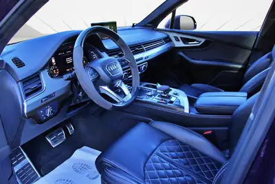Audi SQ7 4.0 TDI — SUV 7 places performant, bodykit ABT, finition violette exclusive — Miniatura 9