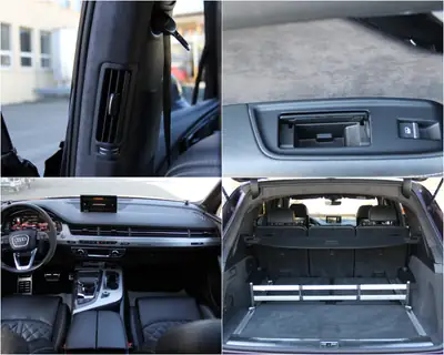 Audi SQ7 4.0 TDI — SUV 7 places performant, bodykit ABT, finition violette exclusive — Miniatura 25