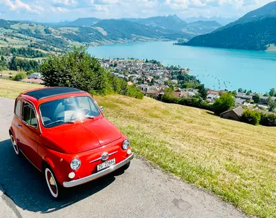 Fiat 500 F 1971 — Icône vintage authentique, rouge d'époque, état exceptionnel — dashboard