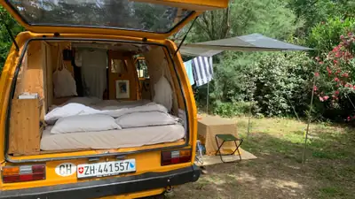 VW T3 1988 — Camping-car aménagé, équipé solaire et tous pneus — Thumbnail 7