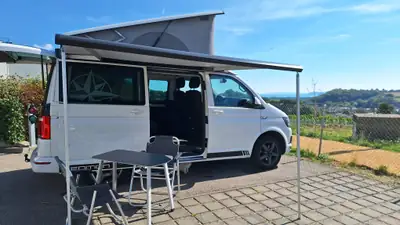VW T6 2.0 TDI 150 Beach DSG — Monospace spacieux sans accident, 7 places — vista esterna