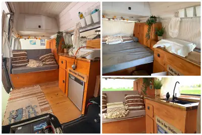 VW T3 Typ 2 1989 — Le classique du camping-car, moteur essence fiable — arrière
