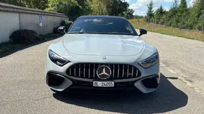Mercedes-Benz SL 55 AMG 4matic+ — Cabriolet haute performance, seulement 4800 km — Seitenansicht