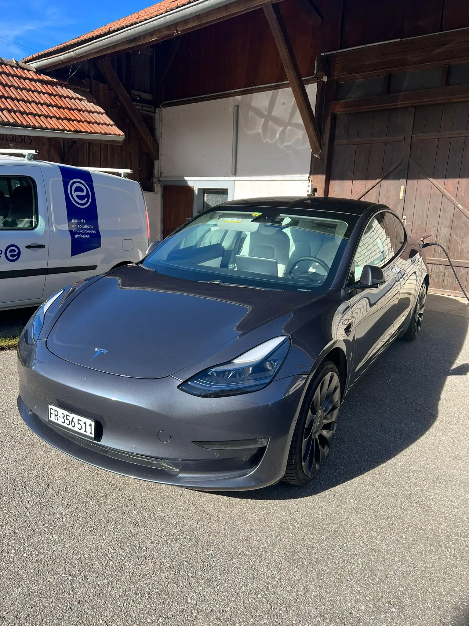 Tesla Model 3 2021 occasion Estavayer-le-Gibloux — 1