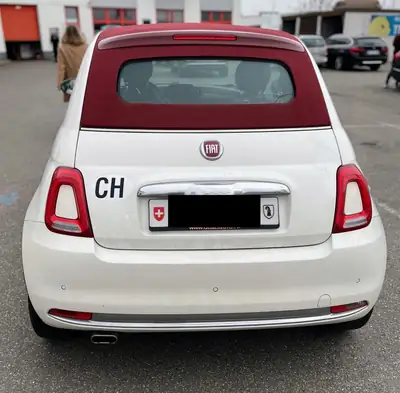 Fiat 500C Cabrio 1.2 Star — Décapotable pétillante, toiture rouge emblématique — Miniatura 9