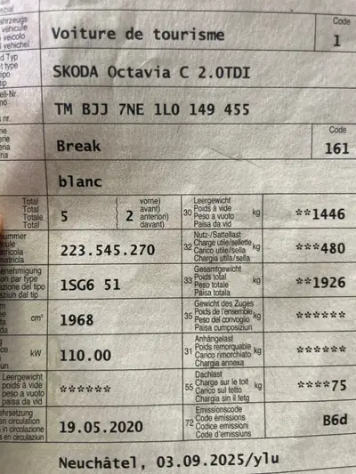 Skoda Octavia Combi 2.0 TDI — Monospace familial fiable, 132 000 km, sans sinistre — Miniatur 15