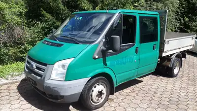 Ford Transit 350 TDCi Doppelkabine — Benne basculante robuste, 116 ch, sans sinistre — fianco