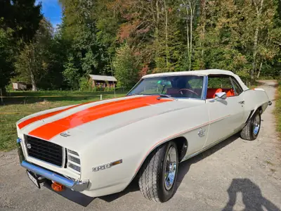 Chevrolet Camaro SS/RS Indy Pace Car 1969 — Muscle car légendaire, cabriolet collector — side view