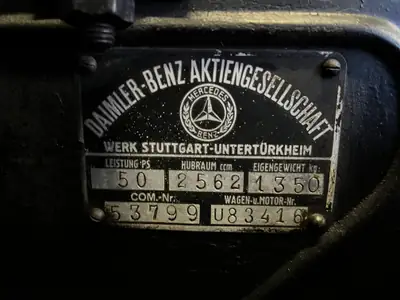 Mercedes-Benz 260 Stuttgart W11 1931 — Coupé historique rare, seulement 55'000 km — Detail