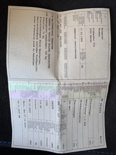 Dacia Duster 1.3 TCe 150 4WD — SUV robuste, sans accident, 101'000 km — cruscotto