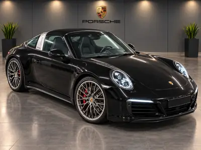 Porsche 911 Targa 4S PDK — Cabriolet mythique, 16'000 km seulement, historique Porsche complet — exterior view