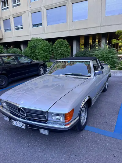 Mercedes-Benz SL 280 — Cabriolet de prestige, 90'000 km, sans sinistre — Heckansicht