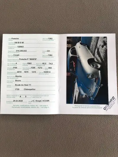 Porsche 356 B 1600 S90 — Légende des années 1960, 46 500 km authentiques — vista posteriore