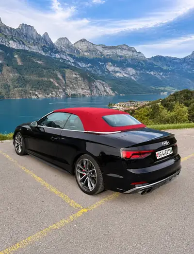 Audi S5 Cabrio 3.0 V6 TFSI — Cabriolet sportif 354 ch, sans accident — côté