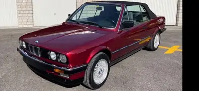 BMW 325i Cabrio E30 1990 — Roadster classique, seulement 23500 km d'origine — vista esterna