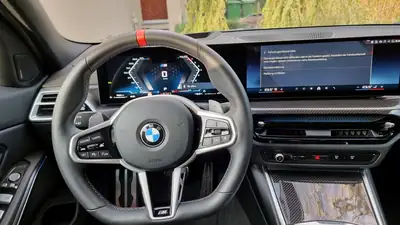 BMW M340i xDrive 48V — Berline sportive hybride légère, quasi neuve avec service gratuit — Miniatura 14