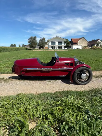 Morgan Three-Wheeler Super Sports 1933 — Légende automobile décapotable, 1000 km seulement — Thumbnail 9