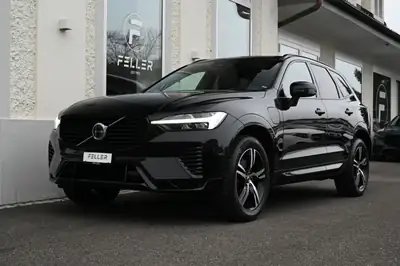 Volvo XC60 T6 eAWD R-Design — SUV hybride rechargeable, 341 ch, très peu kilométré — Seitenansicht