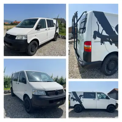 VW T5 2.5 TDI 131 4motion — Monospace robuste tout-terrain, 206000 km — côté