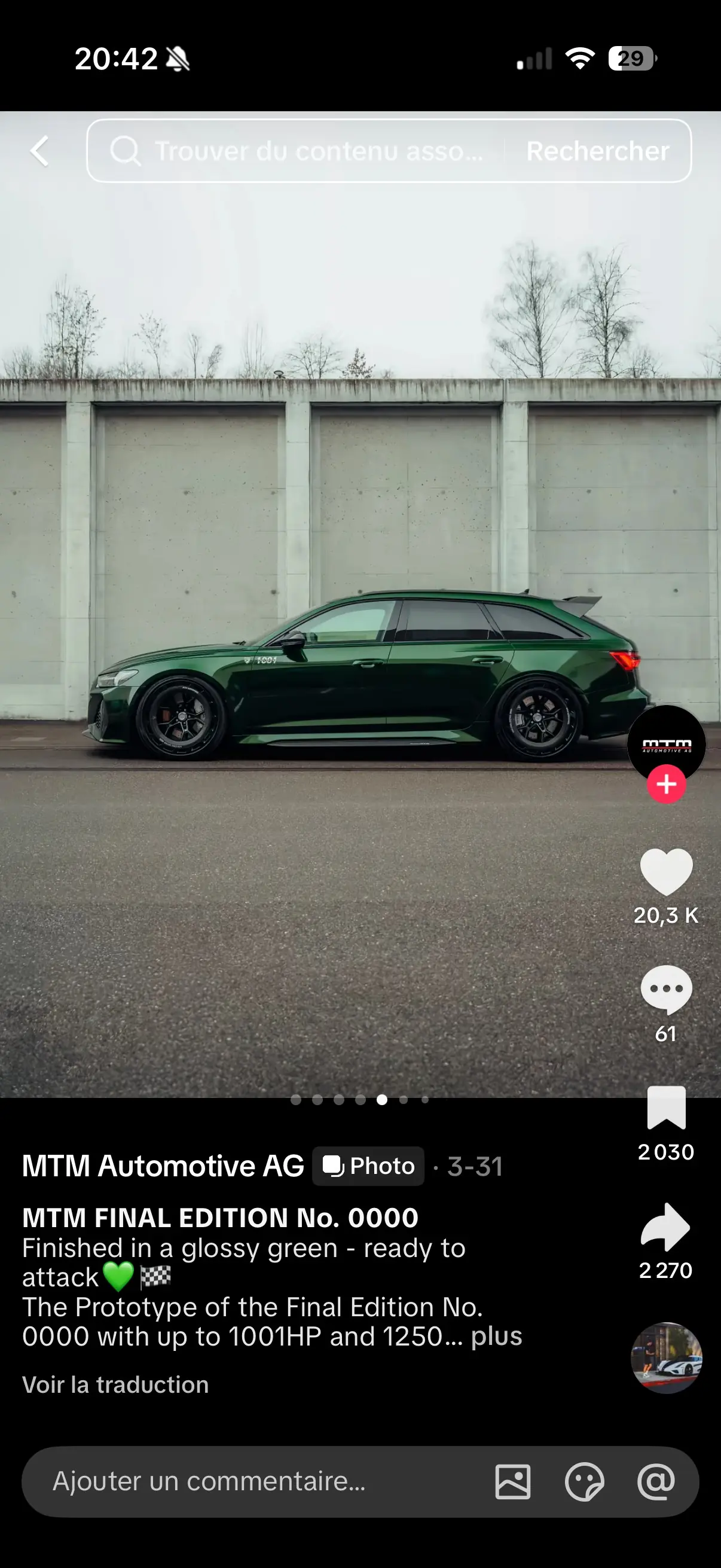Audi RS6 2020 occasion Genthod — 2