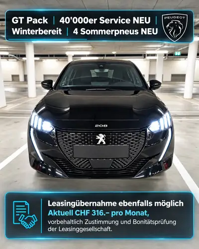 Peugeot 208 1.2 PureTech 130 GT Pack — Citadine dynamique, entretien récent et prête pour l'hiver — vue extérieure