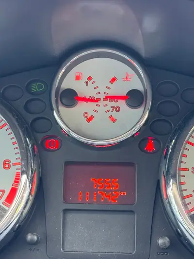 Peugeot 207 — Citadine fiable des années 2000, rouge métallisé — détail
