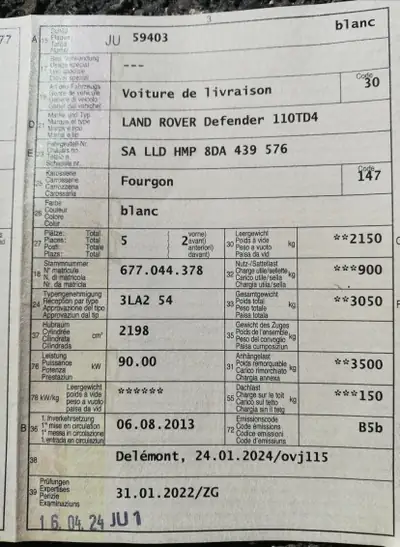 Land Rover Defender 2.2 TD4 — Le 4x4 incontournable, fiable et robuste — dettaglio