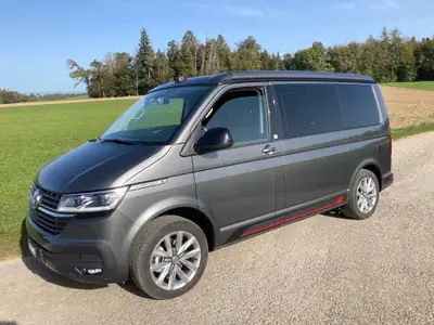 VW T6.1 Beach Edition — Camping-car 4 places, motorisation TDI 150 ch fiable — intérieur