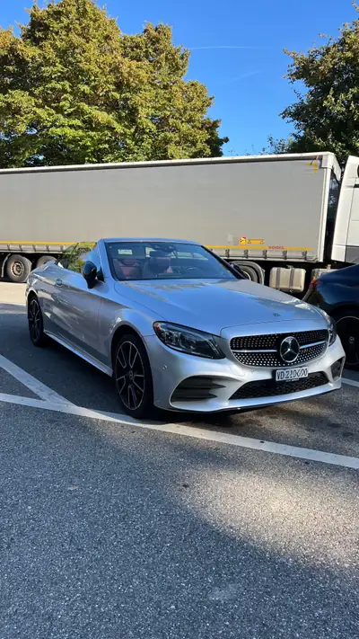 Mercedes-Benz C 200 AMG Line 4matic — Cabriolet élégant, hybride léger et garantie constructeur 10 ans — vista esterna