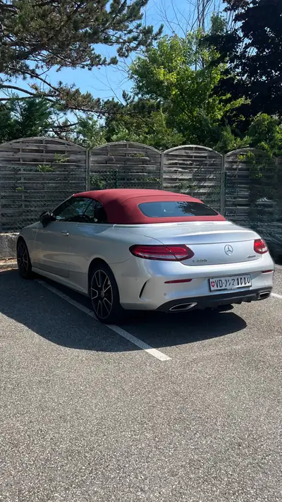 Mercedes-Benz C 200 AMG Line 4matic — Cabriolet élégant, hybride léger et garantie constructeur 10 ans — fianco